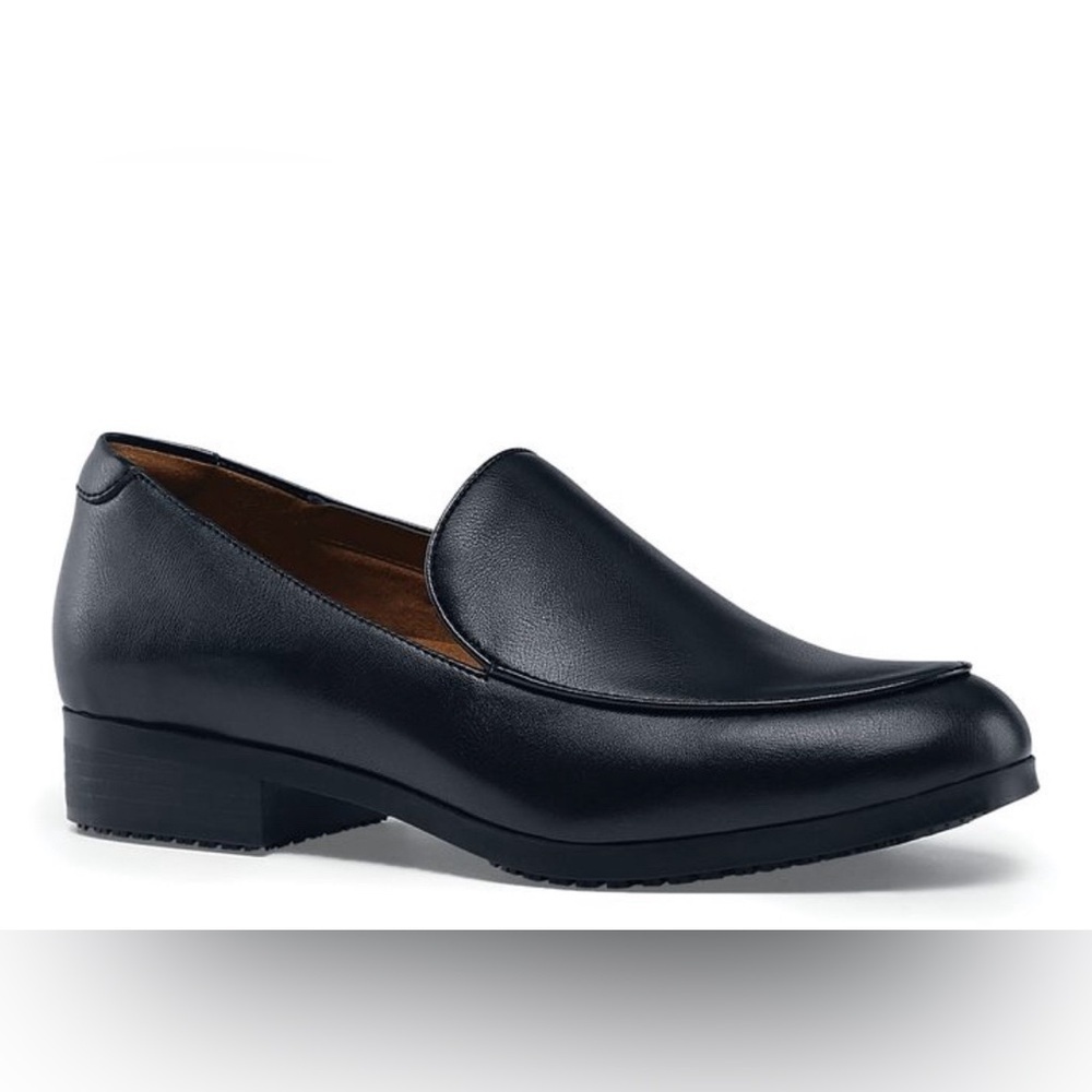 Shoes For Crews Riley Women’s Slip Resistant Black Leather Dress Shoes